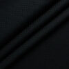 Italian Channel Men's Terry Rayon Structured 3.75 Meter Unstitched Suiting Fabric (Black)