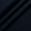 Italian Channel Men's Terry Rayon Structured 3.75 Meter Unstitched Suiting Fabric (Dark Blue)