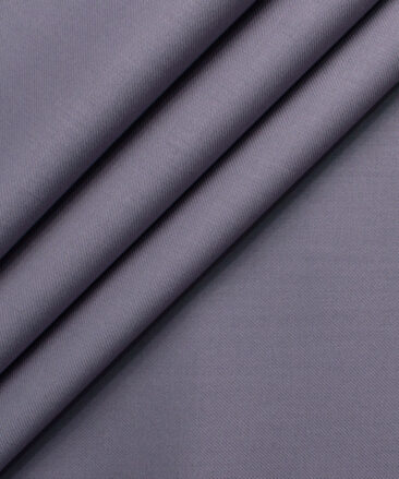 Italian Channel Men's Terry Rayon Solids 3.75 Meter Unstitched Suiting Fabric (Onion Purple)