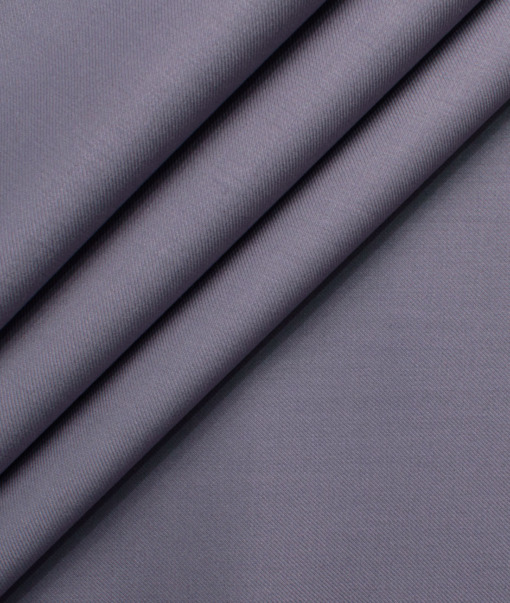 Italian Channel Men's Terry Rayon Solids 3.75 Meter Unstitched Suiting Fabric (Onion Purple)