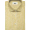 J.Hampstead Men's 60 LEA European Linen Striped 2.25 Meter Unstitched Shirting Fabric (Latte Beige)