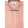 J.Hampstead Men's 60 LEA European Linen Striped 2.25 Meter Unstitched Shirting Fabric (Peach)