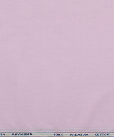 Raymond Men's Premium Cotton Solids 2.25 Meter Unstitched Shirting Fabric (Blush Pink)