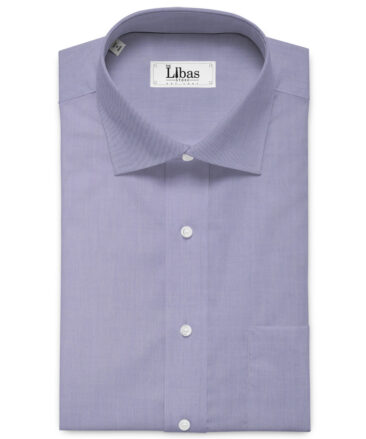 Raymond Men's Premium Cotton Solids 2.25 Meter Unstitched Shirting Fabric (Heather Purple)