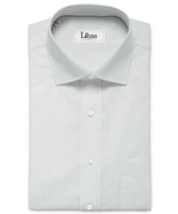 Raymond Men's 80 LEA Pure Linen Solids 3.50 Meter Unstitched Shirting Fabric (White)