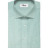 Cotton Fusion Men's Cotton Blend Wrinkle Free Striped 2.25 Meter Unstitched Shirting Fabric (Mint Green)