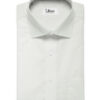 Cotton Fusion Men's Cotton Blend Wrinkle Free Jacquard 3.50 Meter Unstitched Shirting Fabric (White)