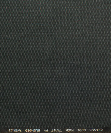 J.Hampstead Men's Polyester Viscose Structured 3.75 Meter Unstitched Suiting Fabric (Dark Worsted Grey)