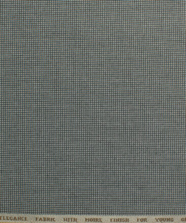 J.Hampstead Men's Polyester Viscose Structured 3.75 Meter Unstitched Suiting Fabric (Grey)