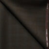 J.Hampstead Men's 45% Wool Checks Super 120's1.30 Meter Unstitched Trouser Fabric (Dark Brown)