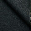 OCM Men's 100% Merino Wool Structured Medium 2 Meter Unstitched Tweed Jacketing & Blazer Fabric (Blackish Grey)