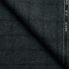 OCM Men's 70% Merino Wool Checks Fine 2 Meter Unstitched Tweed Jacketing & Blazer Fabric (Dark Grey)