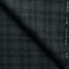 OCM Men's 100% Merino Wool Checks Fine 2 Meter Unstitched Tweed Jacketing & Blazer Fabric (Dark Grey)