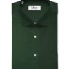 Burgoyne Men's Giza Cotton Solids 2.25 Meter Unstitched Shirting Fabric (Dark Pine Green)