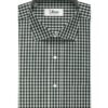 Burgoyne Men's Giza Cotton Checks 2.25 Meter Unstitched Shirting Fabric (White & Black)