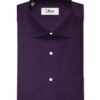 Donear Men's 100% Cotton Solids 2.25 Meter Unstitched Shirting Fabric (Dark Purple)