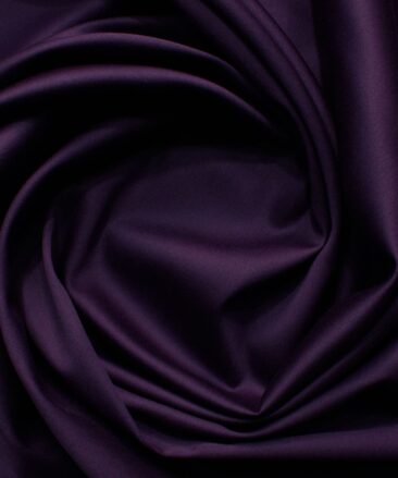 Donear Men's 100% Cotton Solids 2.25 Meter Unstitched Shirting Fabric (Dark Purple)