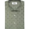 Donzito Men's 100% Cotton Printed 2.25 Meter Unstitched Shirting Fabric (Sage Green)