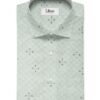 Donzito Men's 100% Cotton Printed 2.25 Meter Unstitched Shirting Fabric (White & Grey)