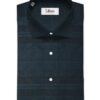 Soktas Men's Giza Cotton Striped 2.25 Meter Unstitched Shirting Fabric (Dark Blue)