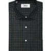 Cadini Men's Pure Cotton Checks 2.25 Meter Unstitched Shirting Fabric (Black & White)