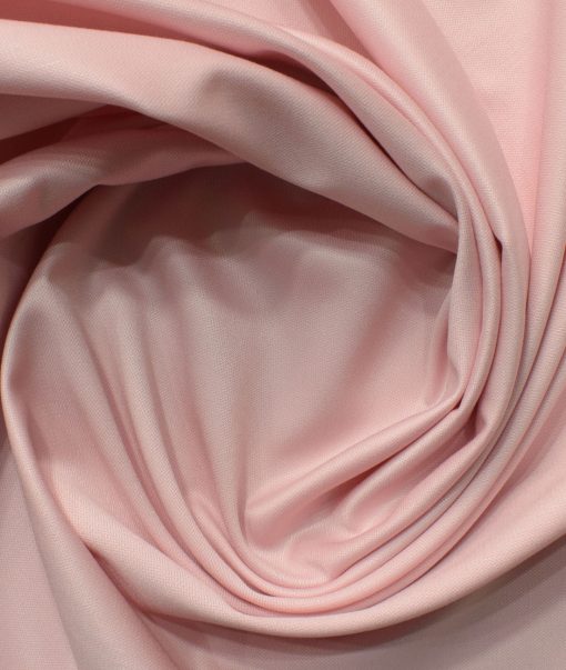 Canetti by Cadini Italy Men's Terry Rayon Solids 3.75 Meter Unstitched Suiting Fabric (Blush Pink)