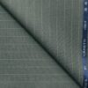 Canetti by Cadini Italy Men's Terry Rayon Striped 3.75 Meter Unstitched Suiting Fabric (Worsted Grey)