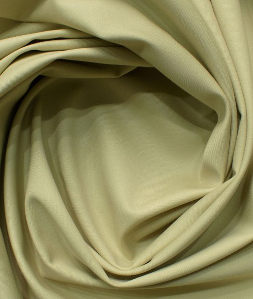 Ferrino Mizzoni Men's Terry Rayon Solids 3.75 Meter Unstitched Suiting Fabric (Beige)