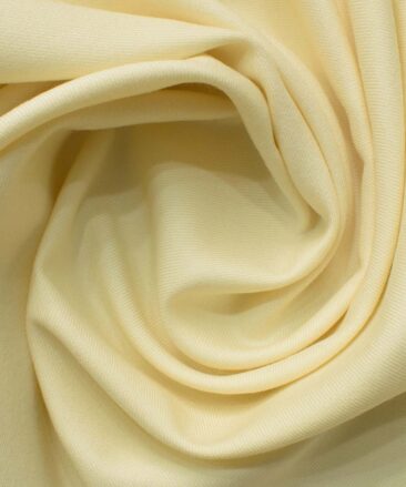 Ocm Men's Acrylic Wool Solids 2.25 Meter Unstitched Shirting Fabric (Cream)