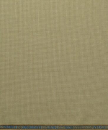 Rosseti Romano Men's Terry Rayon Structured 3.75 Meter Unstitched Suiting Fabric (Beige)