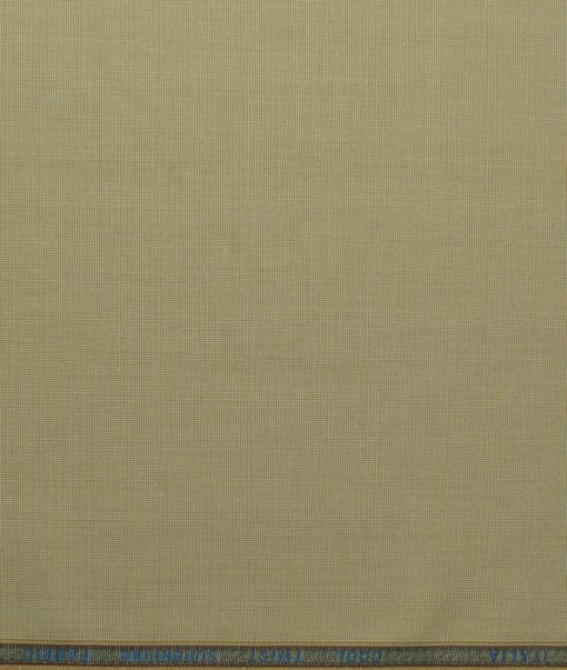 Rosseti Romano Men's Terry Rayon Structured 3.75 Meter Unstitched Suiting Fabric (Beige)