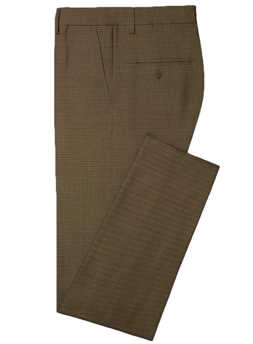 Rosseti Romano Men's Terry Rayon Structured  Unstitched Suiting Fabric (Brown) - Image 6