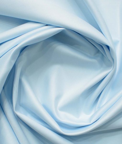 Siyaram's Men's Bamboo Solids 2.25 Meter Unstitched Shirting Fabric (Sky Blue)