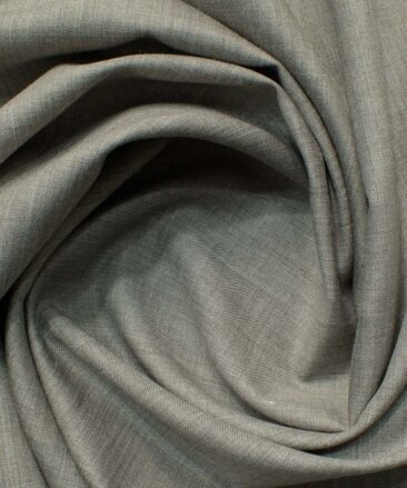 OCM Men's 35% Wool  Self Design 3.75 Meter Unstitched Suiting Fabric (Grey)