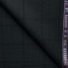 Raymond Men's 45% Wool Super 90's Checks 3.75 Meter Unstitched Suiting Fabric (Dark Grey)