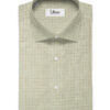 Arvind Men's Pure Irish Linen 80 LEA Checks 2.25 Meter Unstitched Shirting Fabric (Beige)