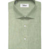 Arvind Men's Pure Irish Linen 80 LEA Checks 2.25 Meter Unstitched Shirting Fabric (Pistachious Green)