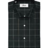 Birla Century Men's 70's Giza Cotton Checks 2.25 Meter Unstitched Shirting Fabric (Black & White)