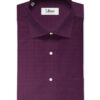 Birla Century Men's Pure Cotton Self Design 2.25 Meter Unstitched Shirting Fabric (Dark Wine)