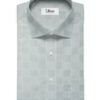 Birla Century Men's Pure Cotton Checks 2.25 Meter Unstitched Shirting Fabric (Light Grey)