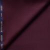 J.Hampstead Men's 60% Wool Super 140's Solids 1.30 Meter Unstitched Trouser Fabric (Dark Wine)