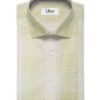 Soktas Men's Giza Cotton Checks 2.25 Meter Unstitched Shirting Fabric (Beige & Pink)