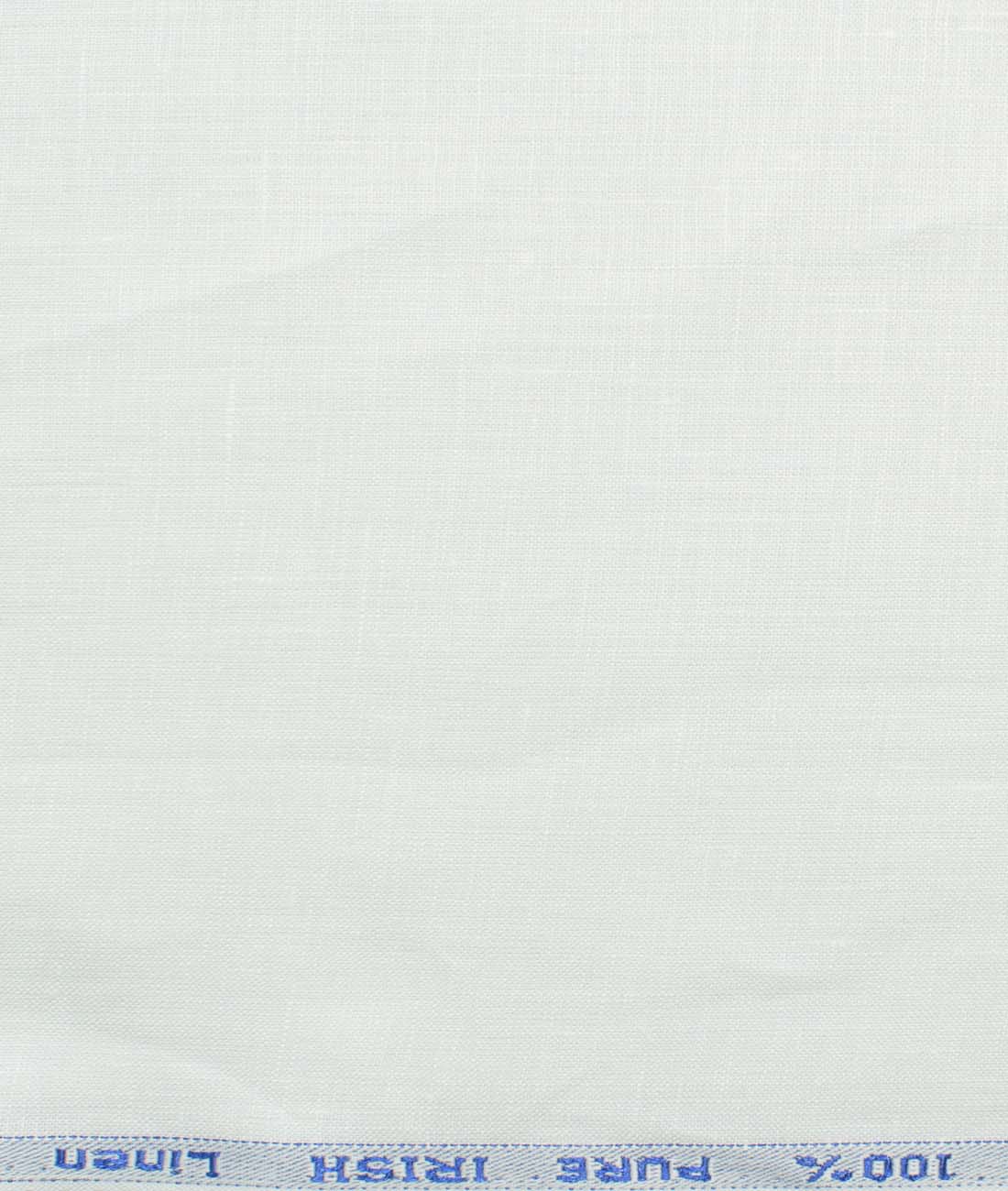 Arvind Men's Pure Linen 60 LEA Self Design 3.50 Meter Unstitched Shirting Fabric (White)