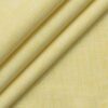 Cavallo by Linen Club Men's Cotton Linen Self Design 2.25 Meter Unstitched Shirting Fabric (Yellow)