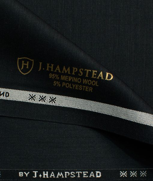 J.Hampstead Men’s 95% Wool Super 150’s Unstitched Solid Suiting Fabric (Dark Charcoal Grey) - Image 6