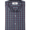 Arvind Men's 60's Premium Cotton Checks 2.25 Meter Unstitched Shirting Fabric (Dark Blue)