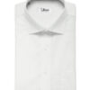 Arvind Men's 60s Premium Cotton Lycra Stretchable Solids 2.25 Meter Unstitched Shirting Fabric (White)