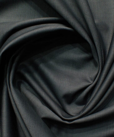 Burgoyne Men's Giza Cotton Solids 2.25 Meter Unstitched Shirting Fabric (Dark Grey)