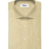 Burgoyne Men's Giza Cotton Solids 2.25 Meter Unstitched Shirting Fabric (Egg Nog Beige)