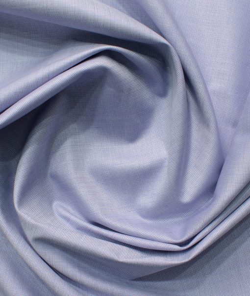 Burgoyne Men's Giza Cotton Solids 2.25 Meter Unstitched Shirting Fabric (Light Purple)